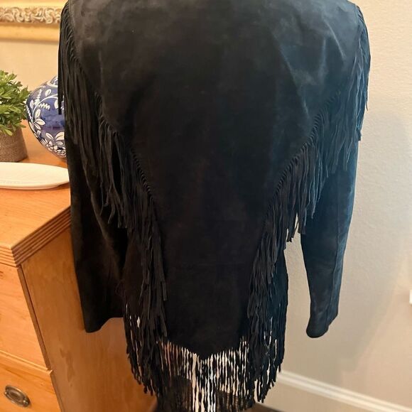 VINTAGE Cripple Creek leather fringe jacket - Picture 11 of 13